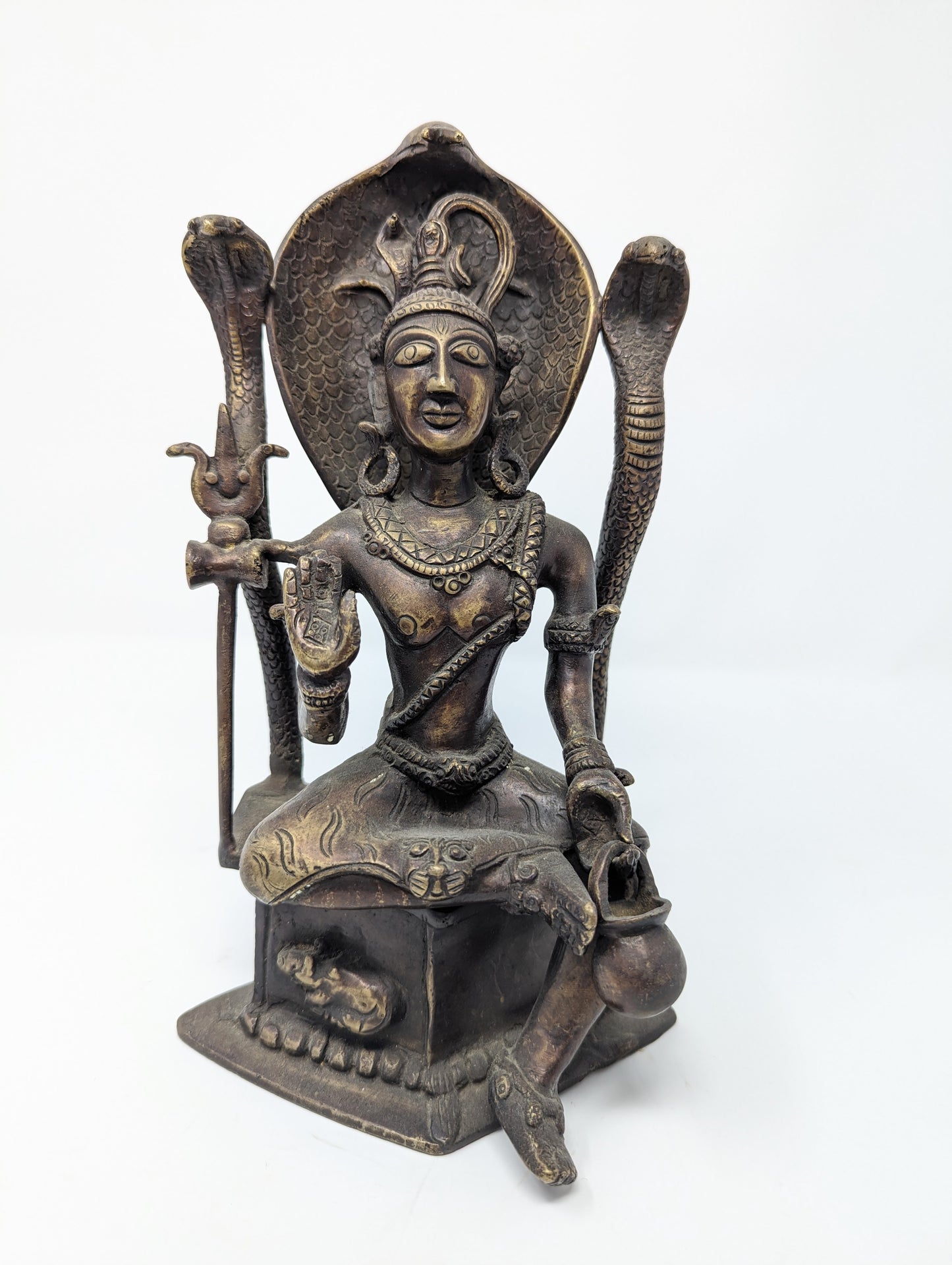 UNUSUAL Bronze Statue of The Hindu God Shiva (c. late 1800s - early 1900s)