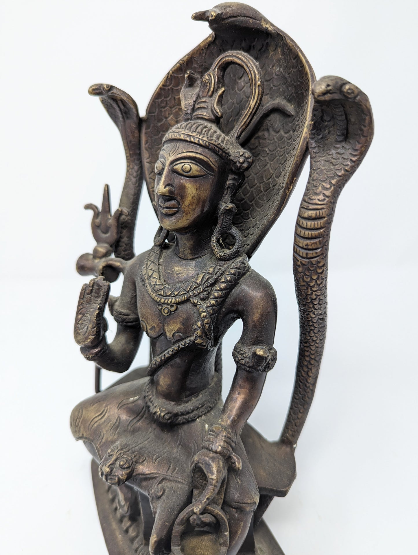 UNUSUAL Bronze Statue of The Hindu God Shiva (c. late 1800s - early 1900s)