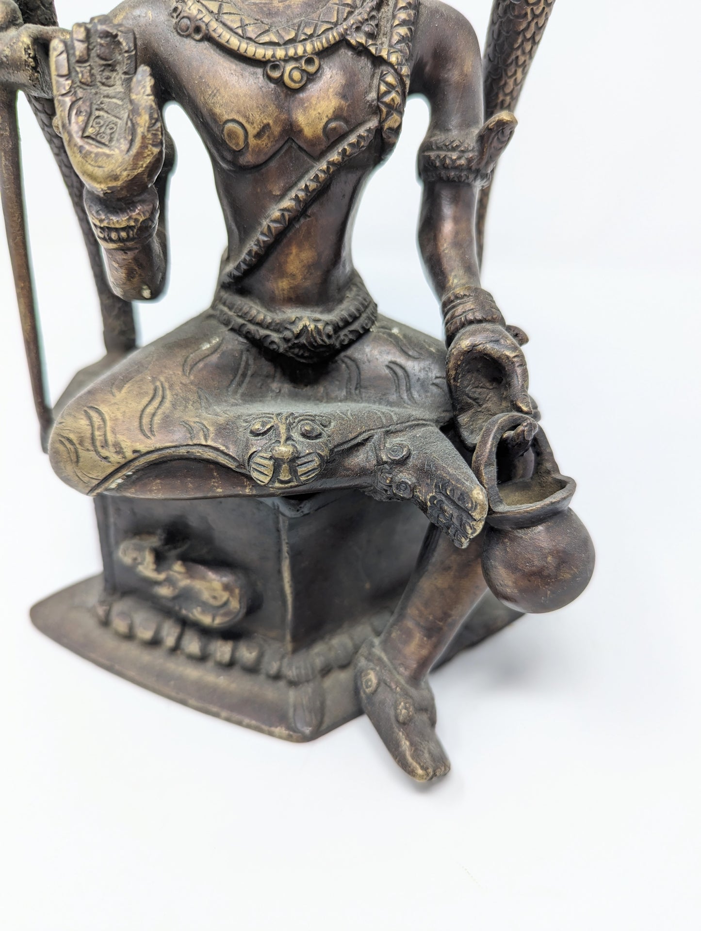 UNUSUAL Bronze Statue of The Hindu God Shiva (c. late 1800s - early 1900s)