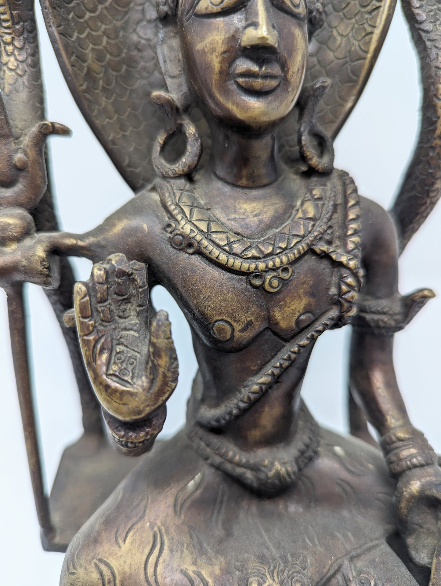 UNUSUAL Bronze Statue of The Hindu God Shiva (c. late 1800s - early 1900s)