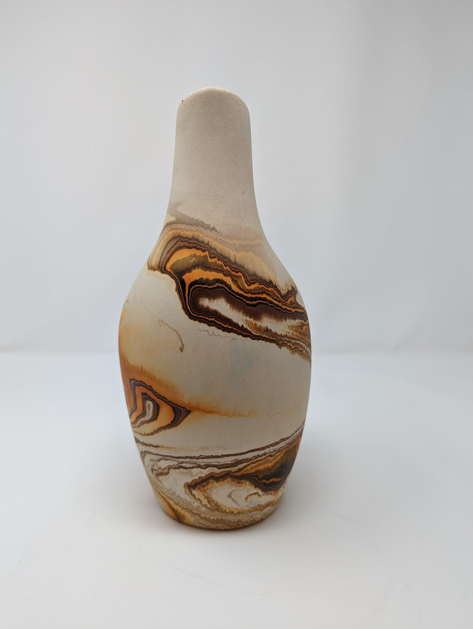 Vintage Nemadji Double Spouted Pottery Wedding Vase