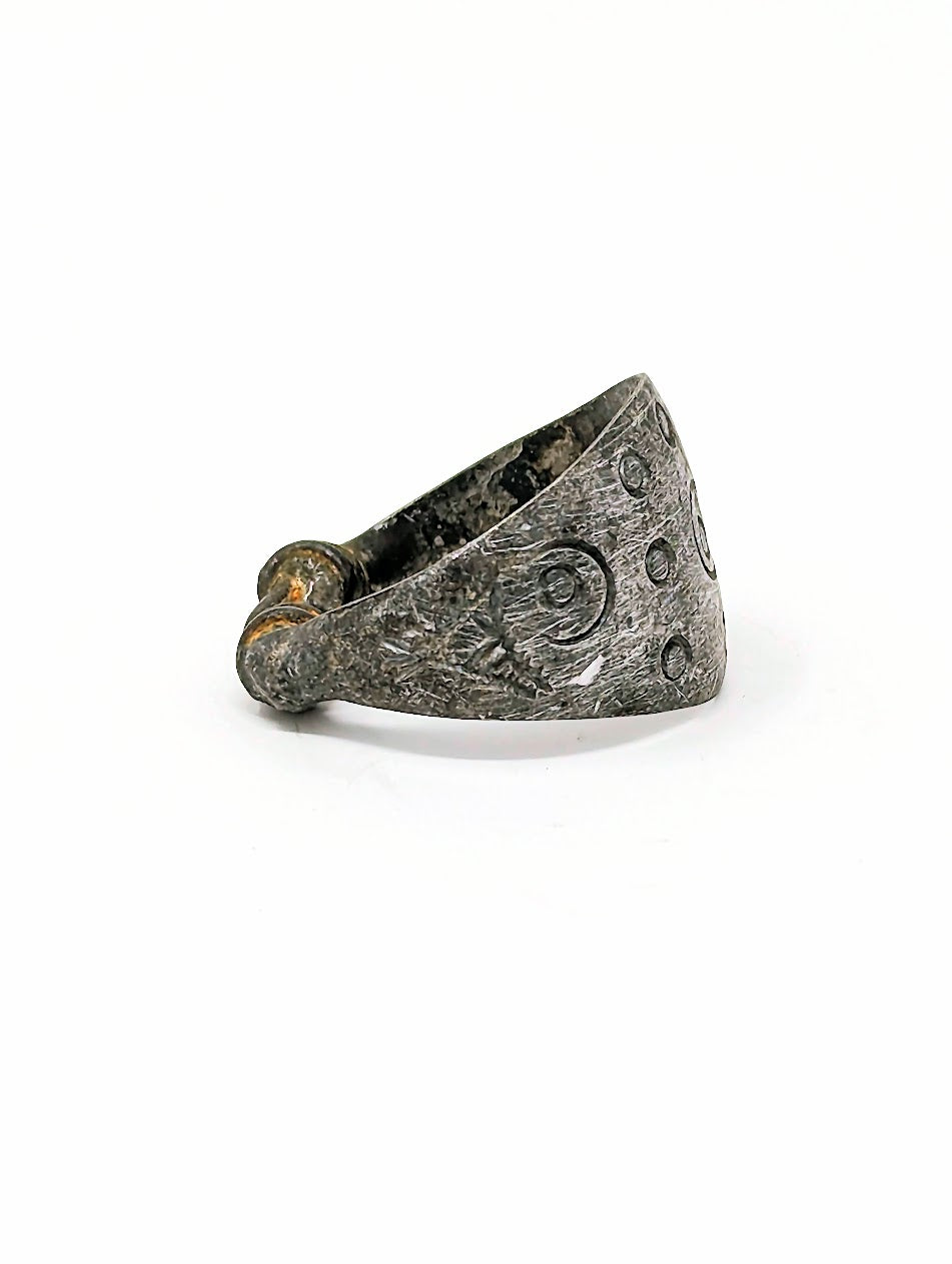 Antique Roman Silver Legionary Ring | Circles Inscribed on Bezel