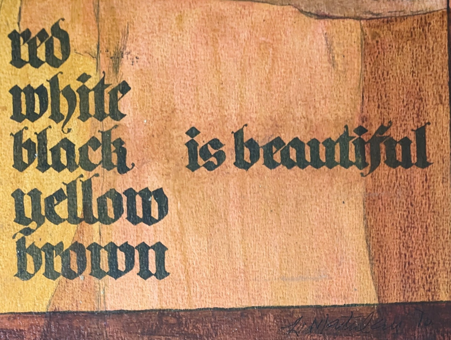 RARE Original Laszlo Matulay "Is Beautiful" | Signed & Dated (1970)