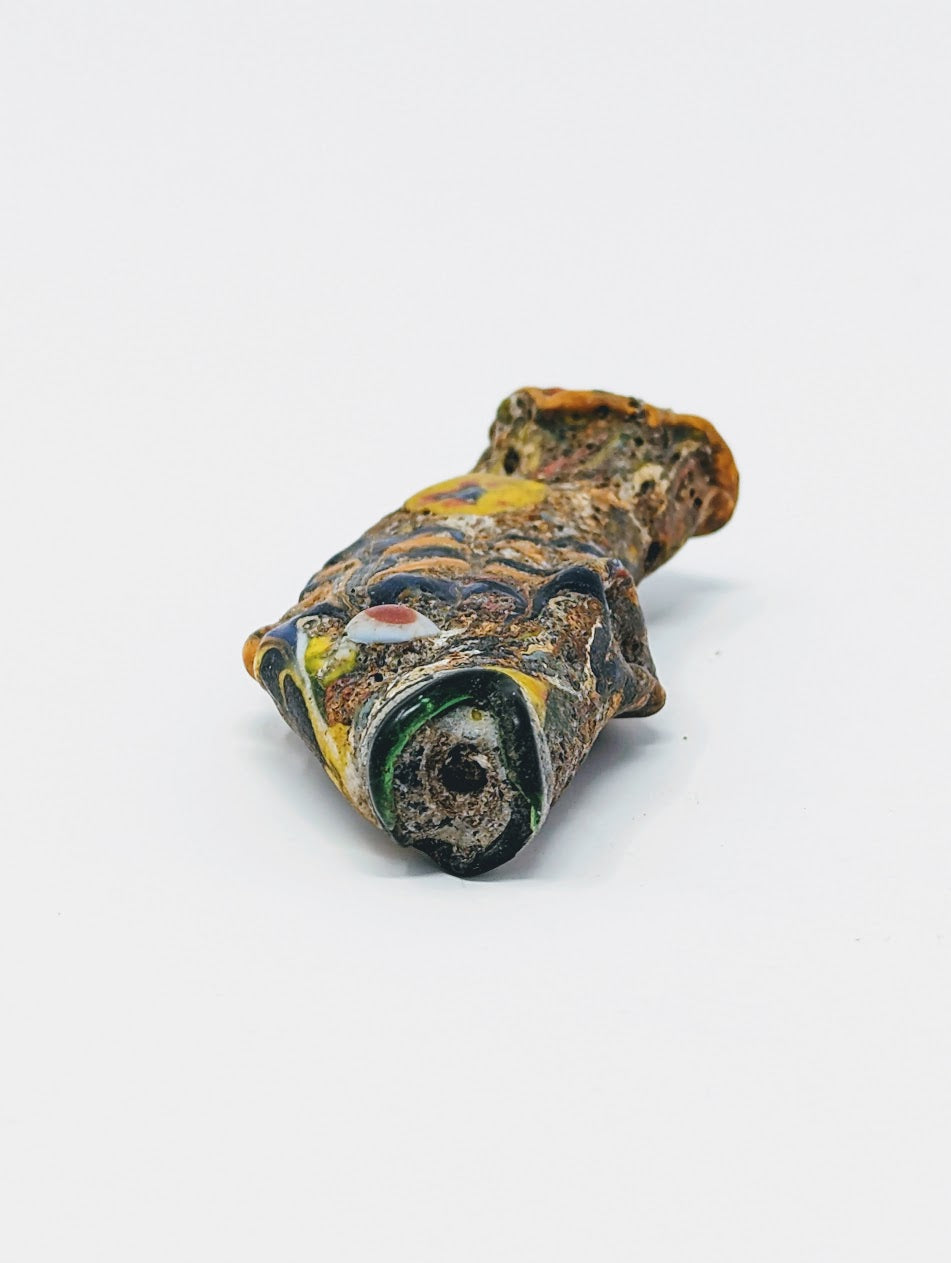 Antique Phoenician Mosaic Glass Fish Pendant (c. 300 B.C.)