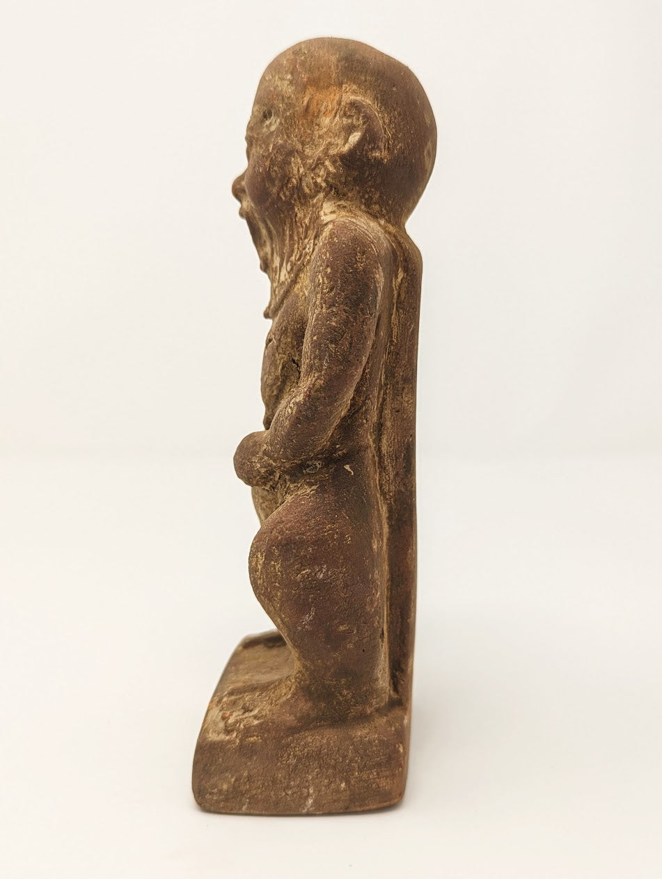 RARE Antique Egyptian Terracotta Statue: “BES” | Grand Tour Era (c. 1780-1920s)